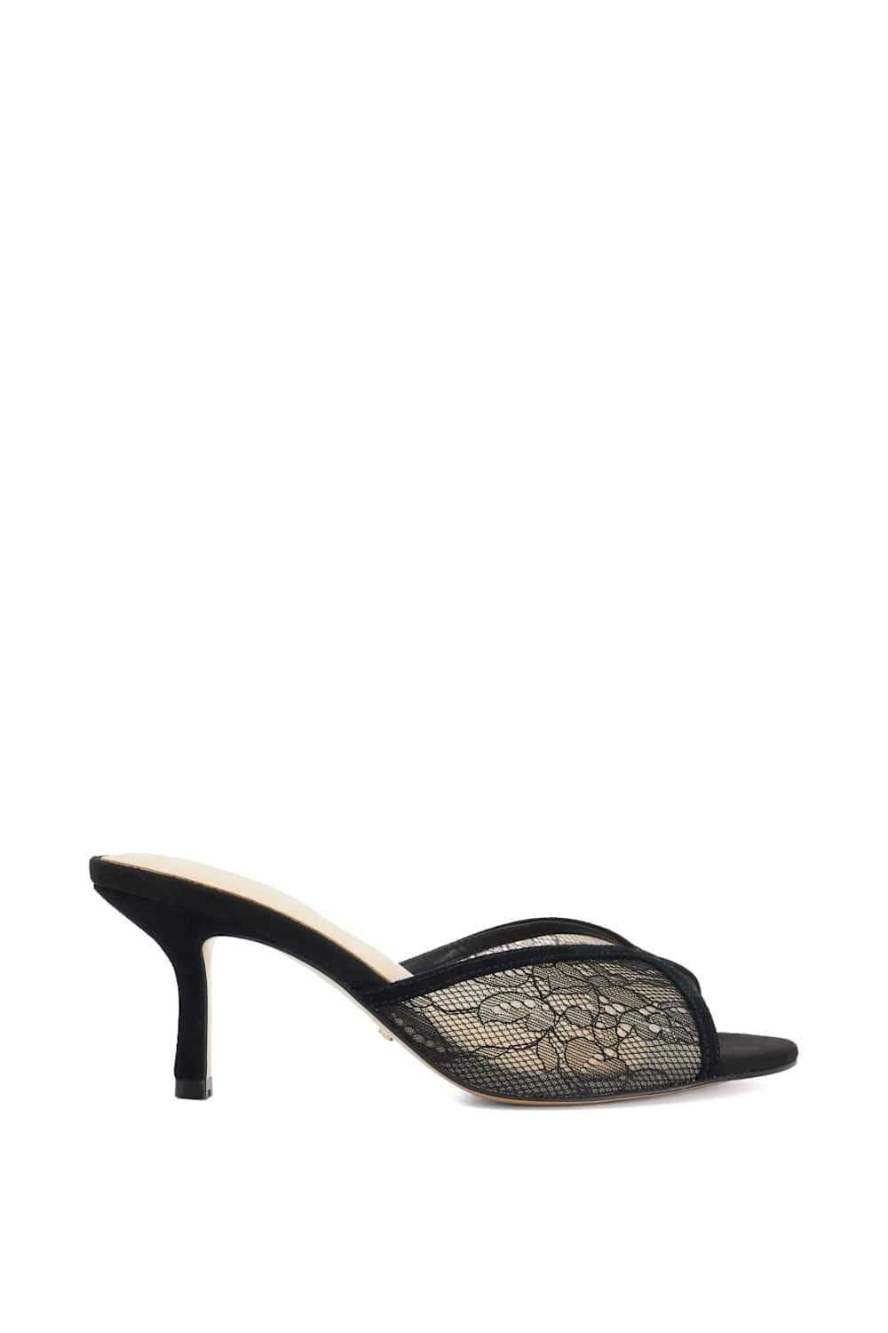 Dune London Dune London Black Suede 'Monarchs' Heeled Mules