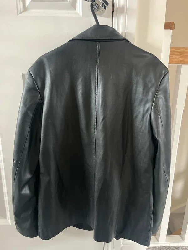 Bershka bershka black leather jacket