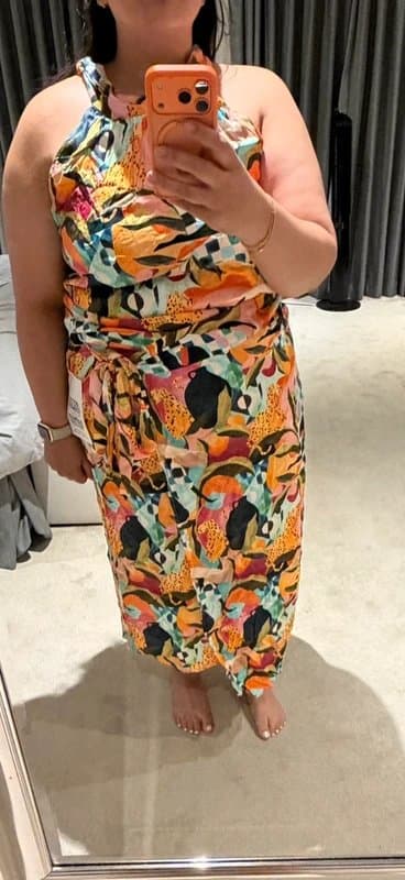 Never Fully Dressed Never Fully Dressed Jaspre Skirt Costa Rica Print UK 22 Wrap Midi Summer Holiday