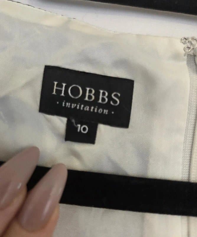 Hobbs Ladies size 10 Hobbs Abstract floral print silk mid length sleeveless dress