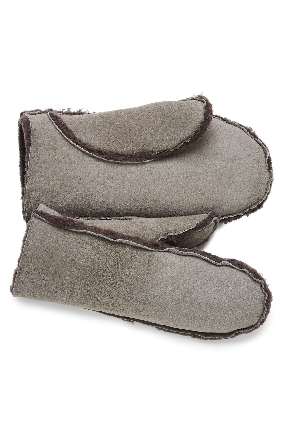 Celtic & Co Celtic & Co Women's British Sheepskin Mitts in Grey - 4