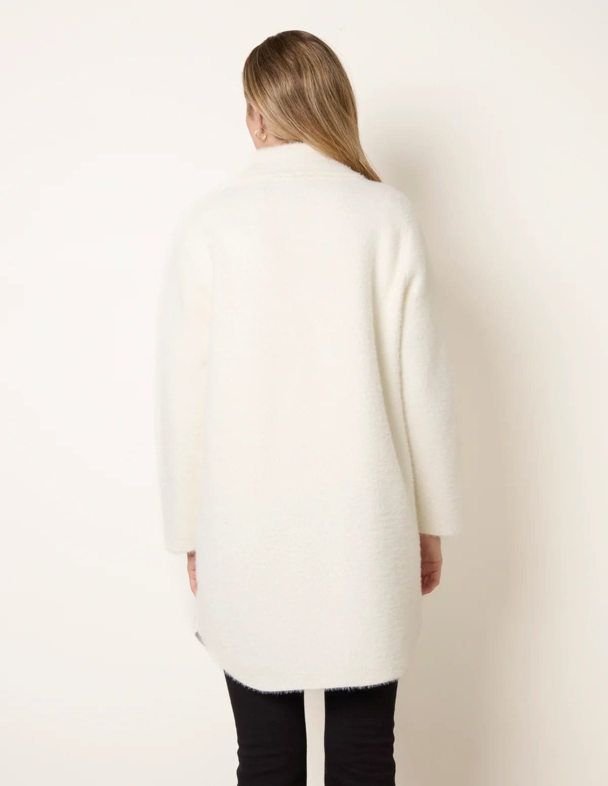 Blue Vanilla Overcoat With Classic Collar - 4