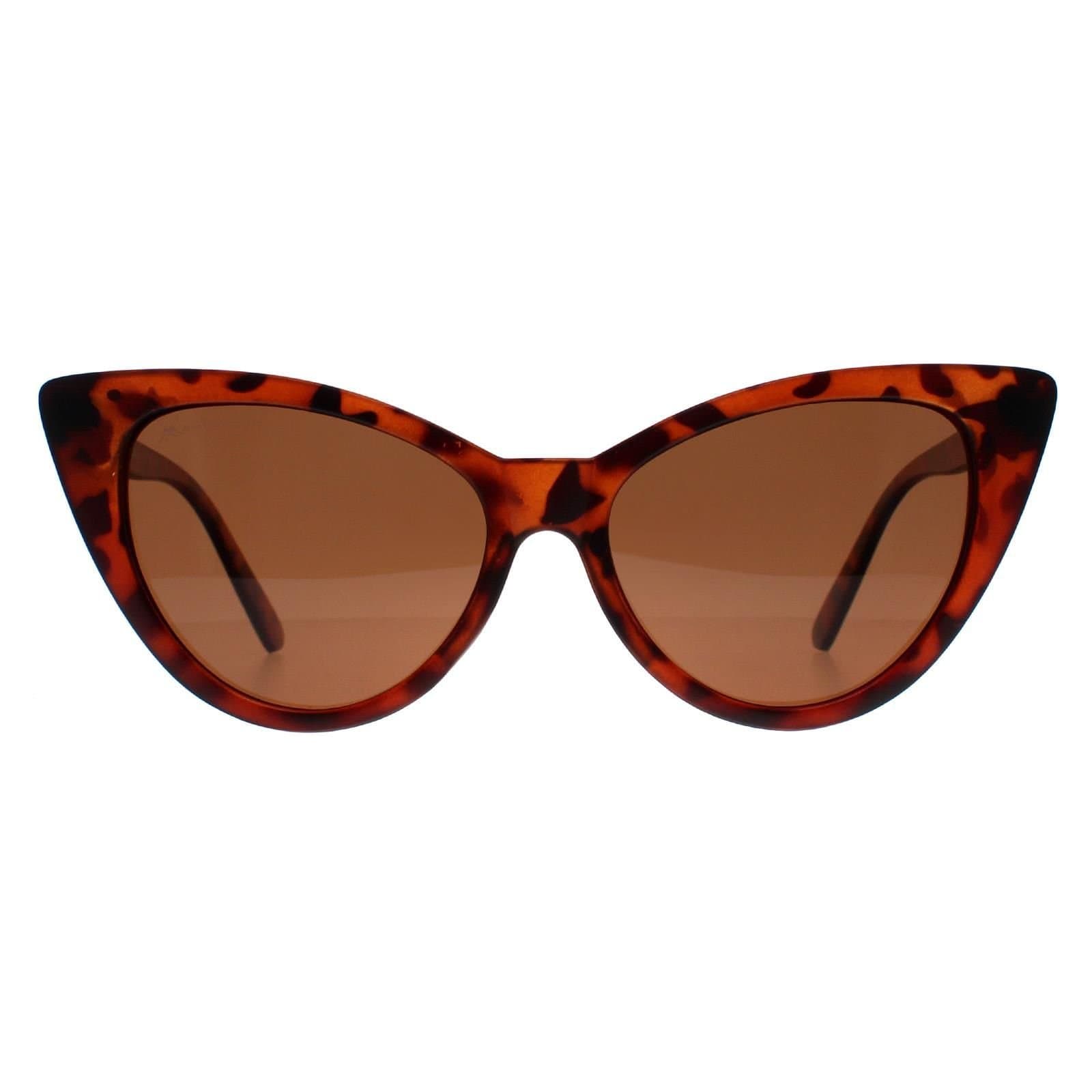 montana montana Women's Cat Eye Matte Tortoise Brown Polarized MP71