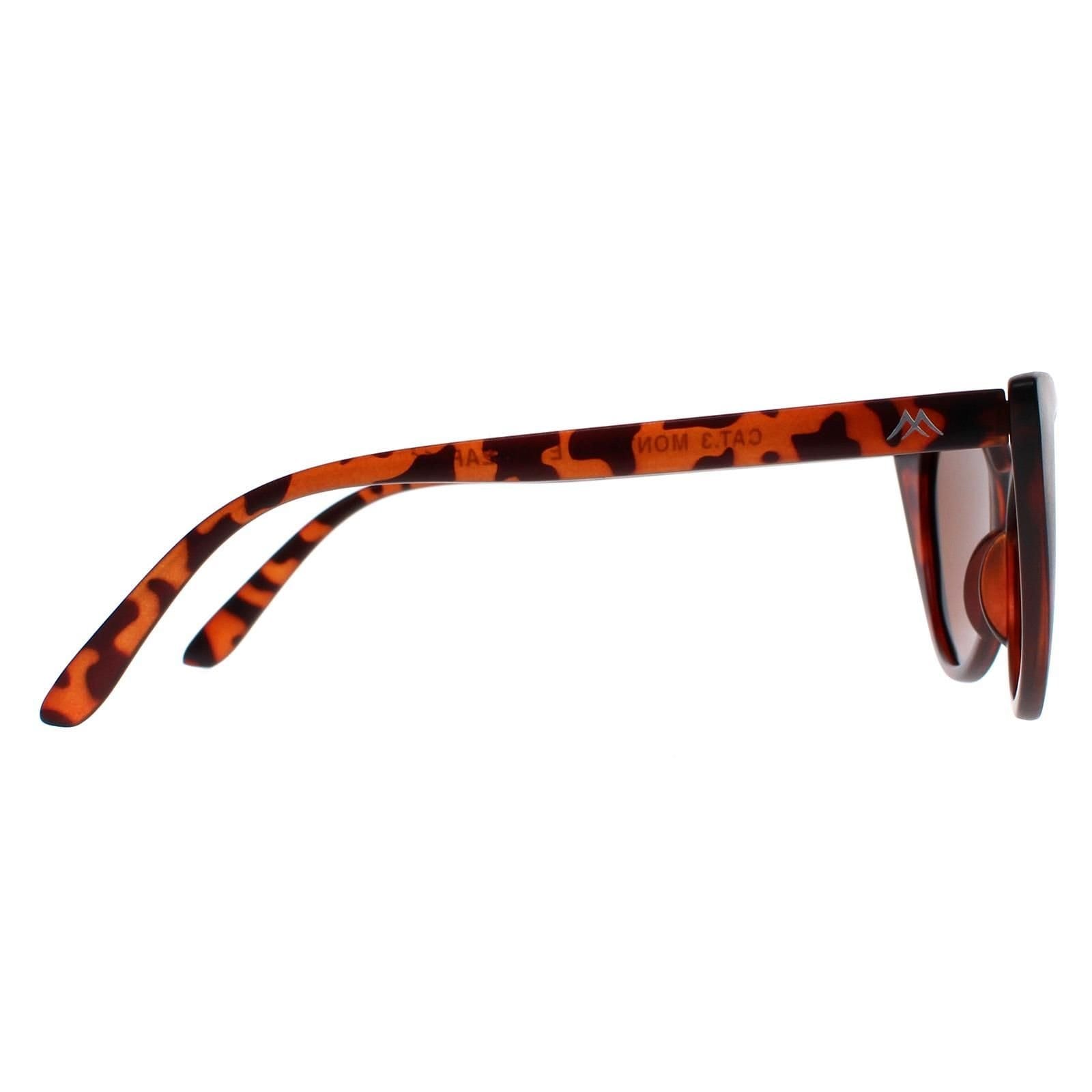 montana montana Women's Cat Eye Matte Tortoise Brown Polarized MP71 - 4