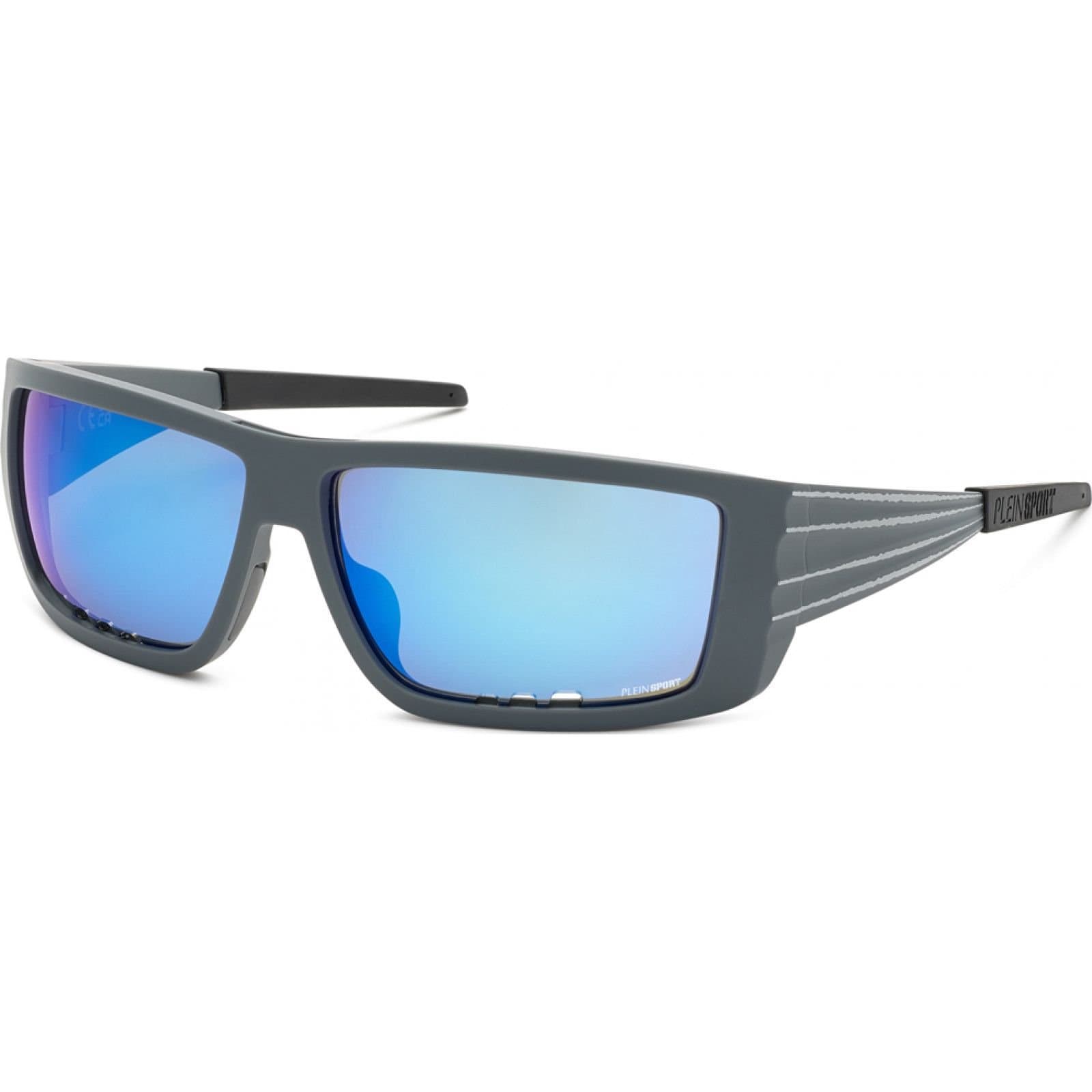 Plein Sport Plein Sport Men's SSP003-64R43B Square/Rectangle Sunglasses in Grey