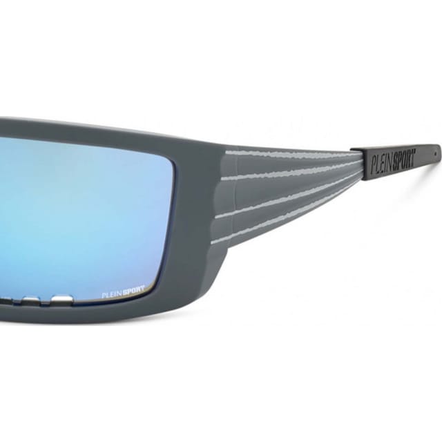 Plein Sport Plein Sport Men's SSP003-64R43B Square/Rectangle Sunglasses in Grey - 2