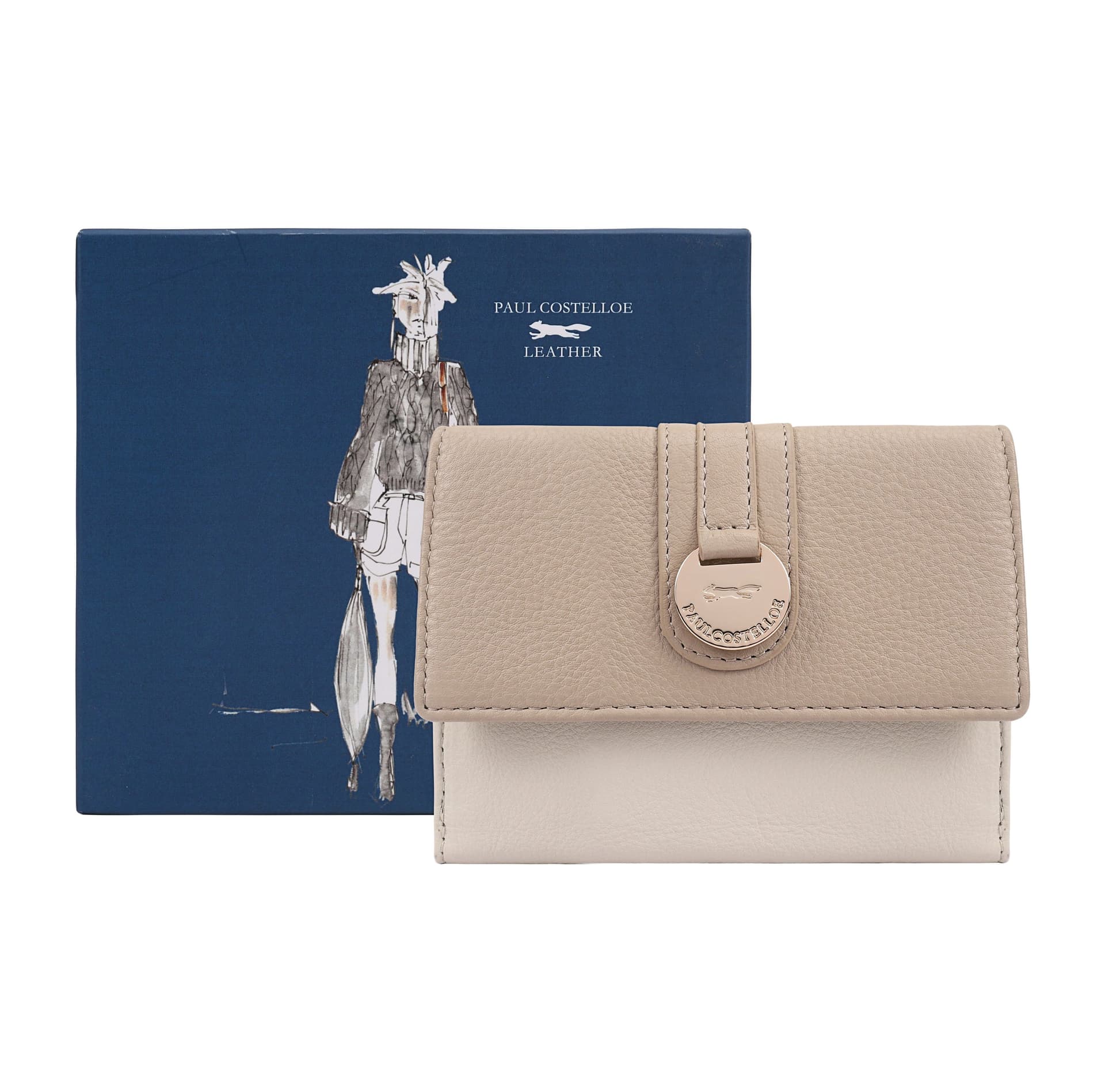 Paul Costelloe Paul Costelloe Women's Lawa Leather Purse in White