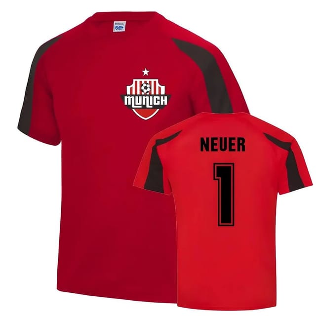 FC Bayern Munich FC Bayern Munich Men's Manuel Neuer Munich Sports Training Jersey in Red - 2