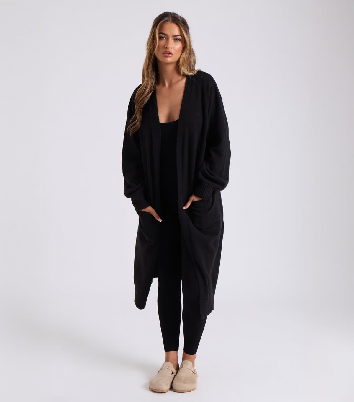 Urban Bliss Urban Bliss Black Longline Cardigan