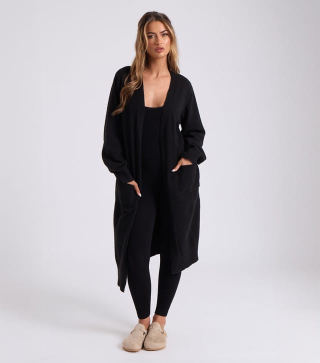 Urban Bliss Women's Black Longline Cardigan Urban Bliss New Look - 2
