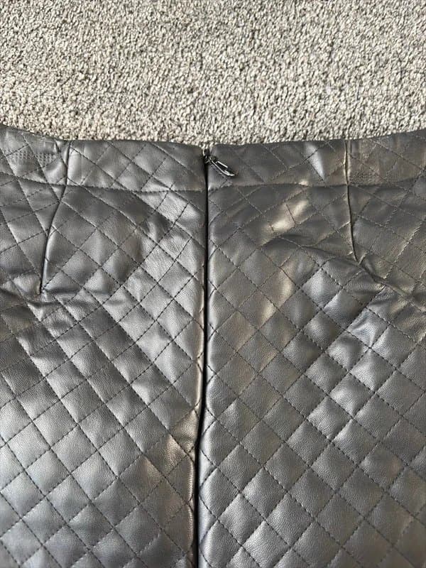 New Look Leather look mini skirt size 10