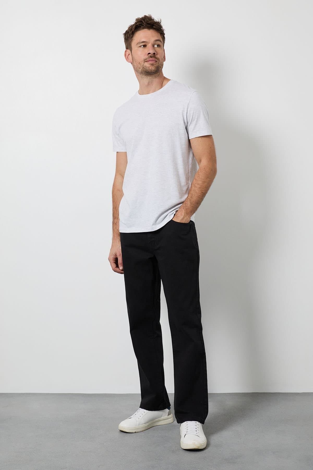 Burton Burton Men's Black Bootcut Fit Jean