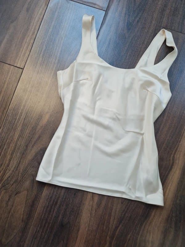 ASOS Asos thick satin vest cami rop lined chest 6 8 new