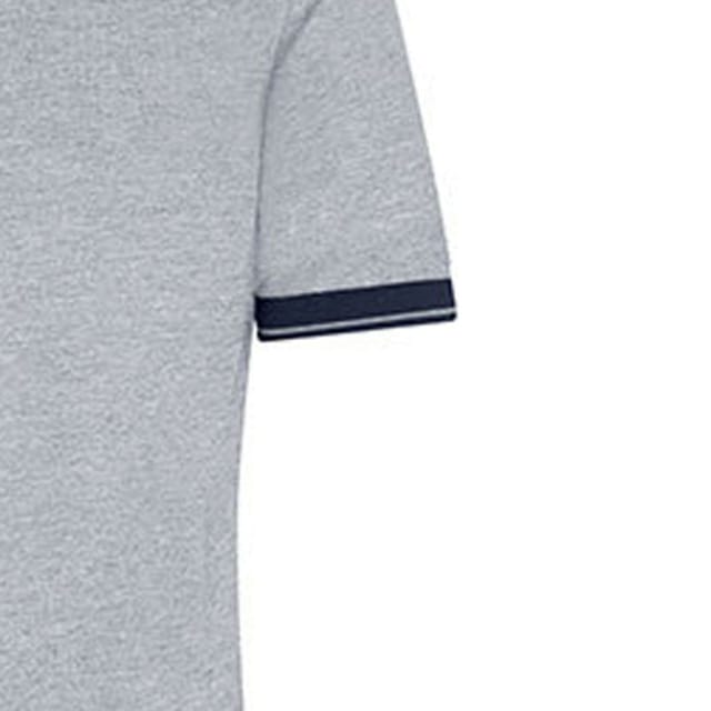 James and Nicholson James and Nicholson Men's Heather Polo Shirt in Mid Grey - 2