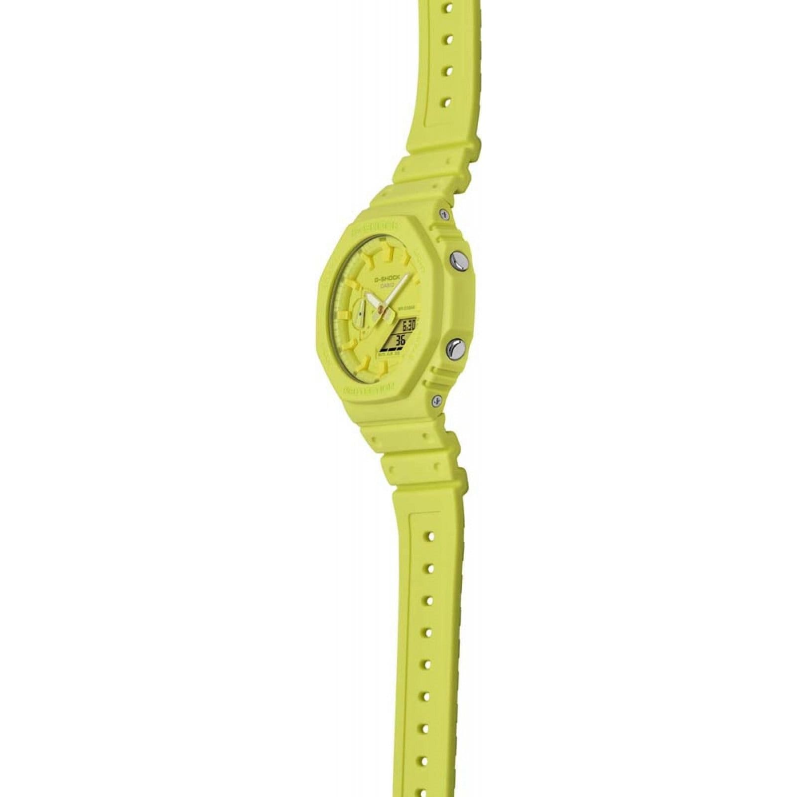 Casio Casio Men's GA-2100-9A9ER G-Shock 45mm Quartz Watch in Yellow - 4