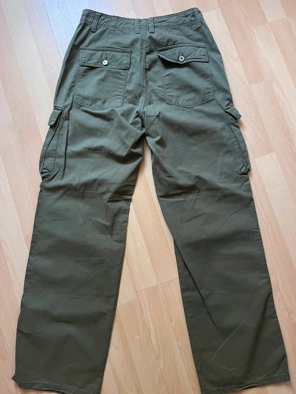 Bershka Khaki Cargo Trousers