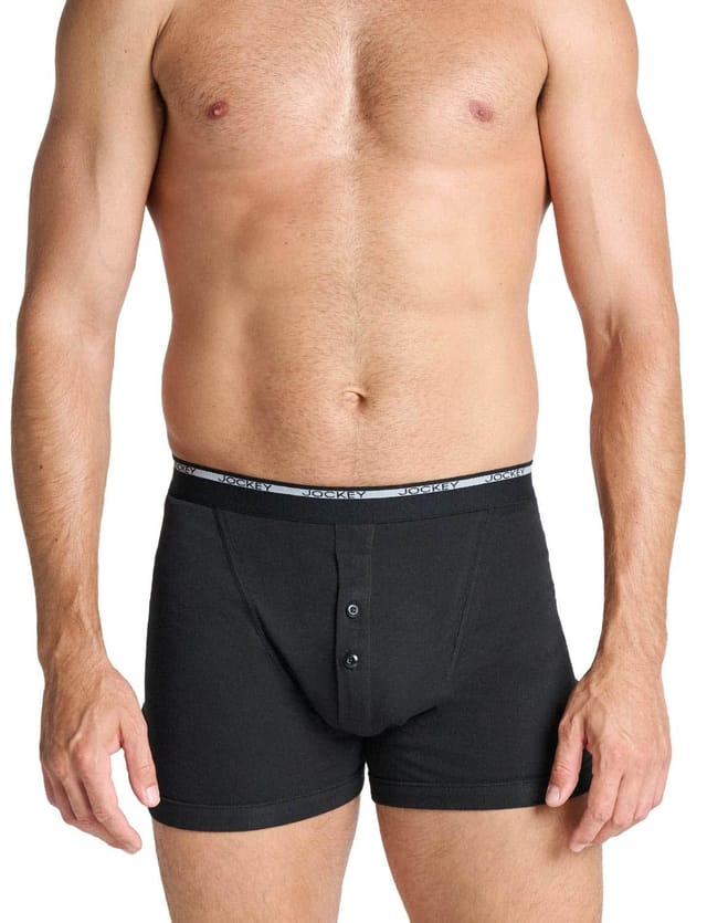 Jockey Jockey Men's Pack Of 2 Knitted Boxer in Black - 2