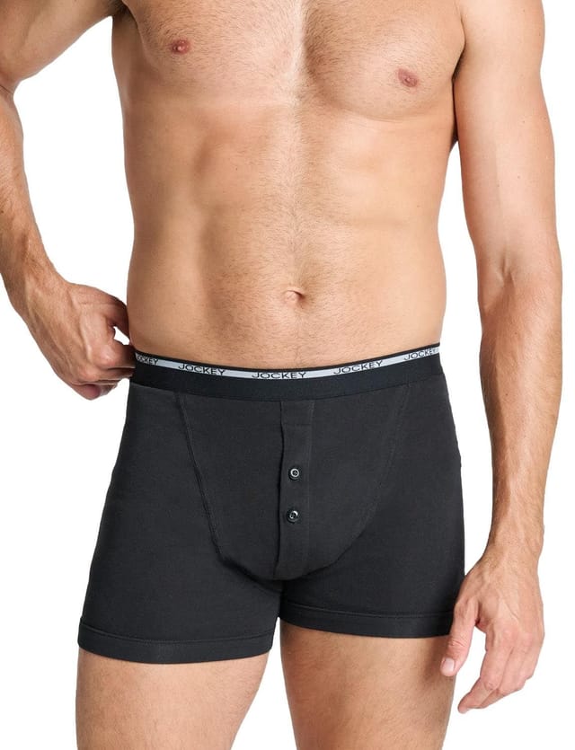 Jockey Jockey Men's Pack Of 2 Knitted Boxer in Black - 3