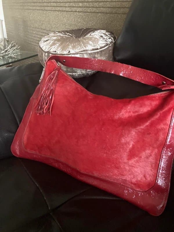 No Label Red ladies handbag