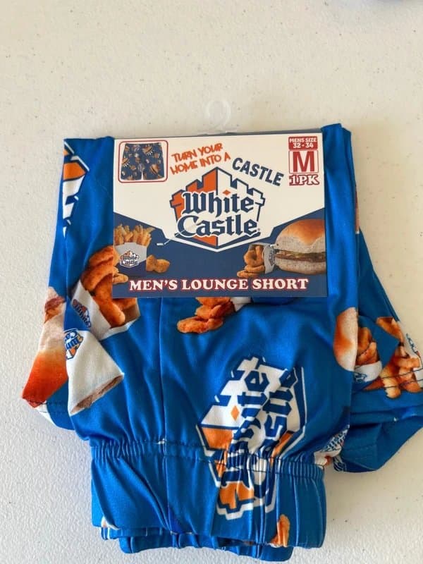 White Castle White Castle men’s lounge shorts, 2 pack, medium