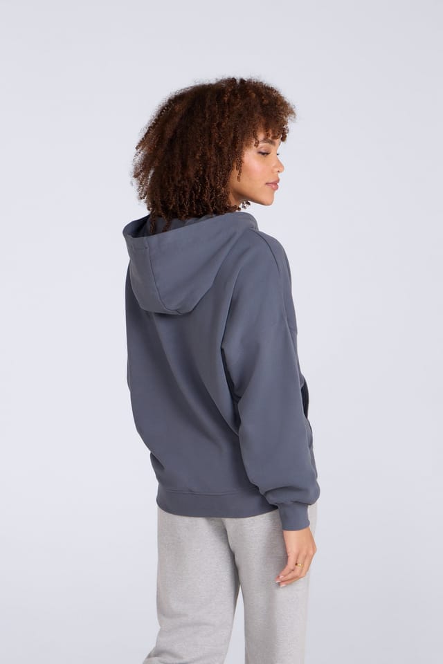 Animal Animal Women's 'Idol' Soft 100% Cotton Casual Logo Comfortable Zip Through Hoodie in Blue - 3