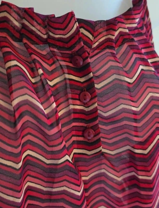 F&F Sheer Chevron Print Camisole Cami Top Size 10