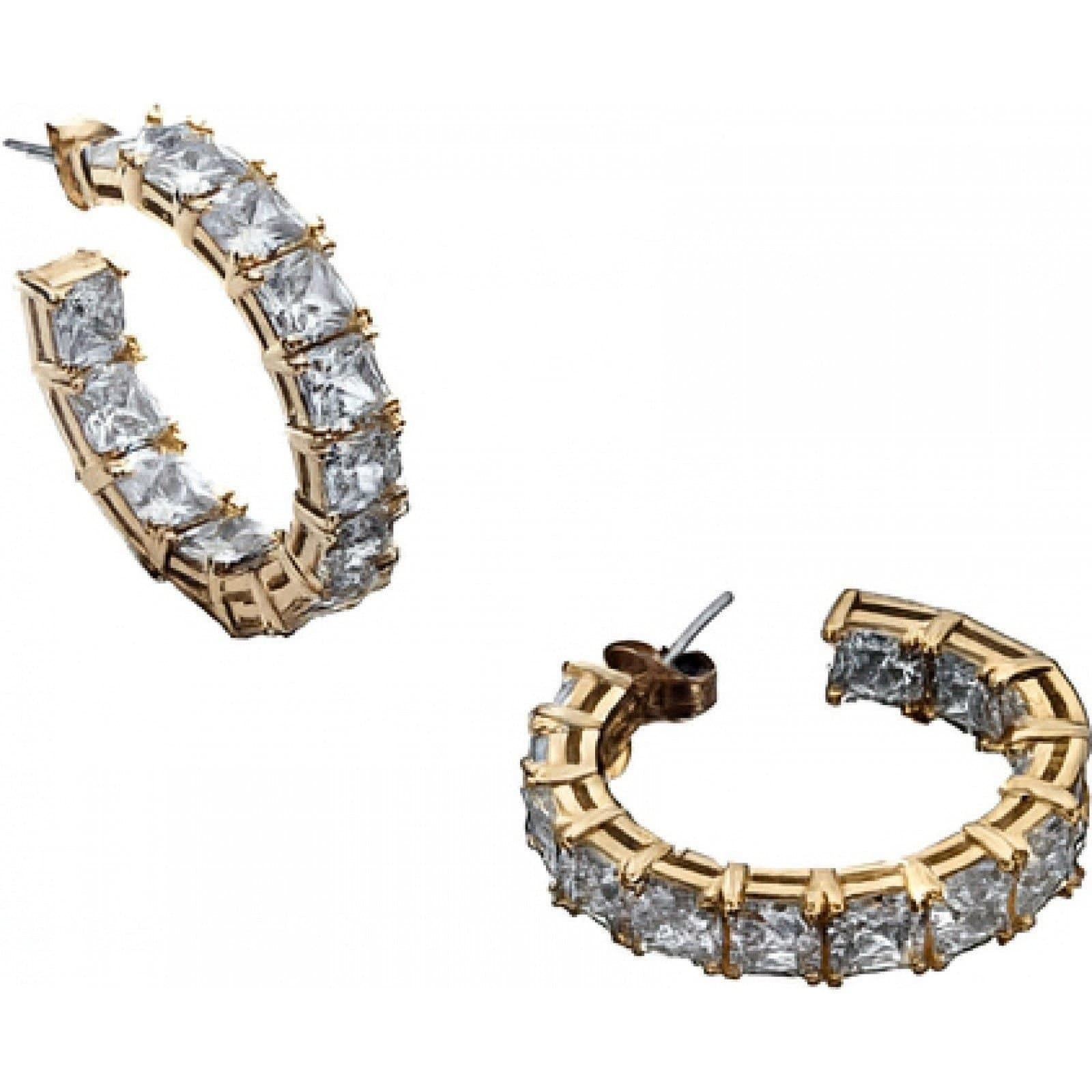 Chiara Ferragni Chiara Ferragni Gold Cubic Zirconia Hoop Earrings