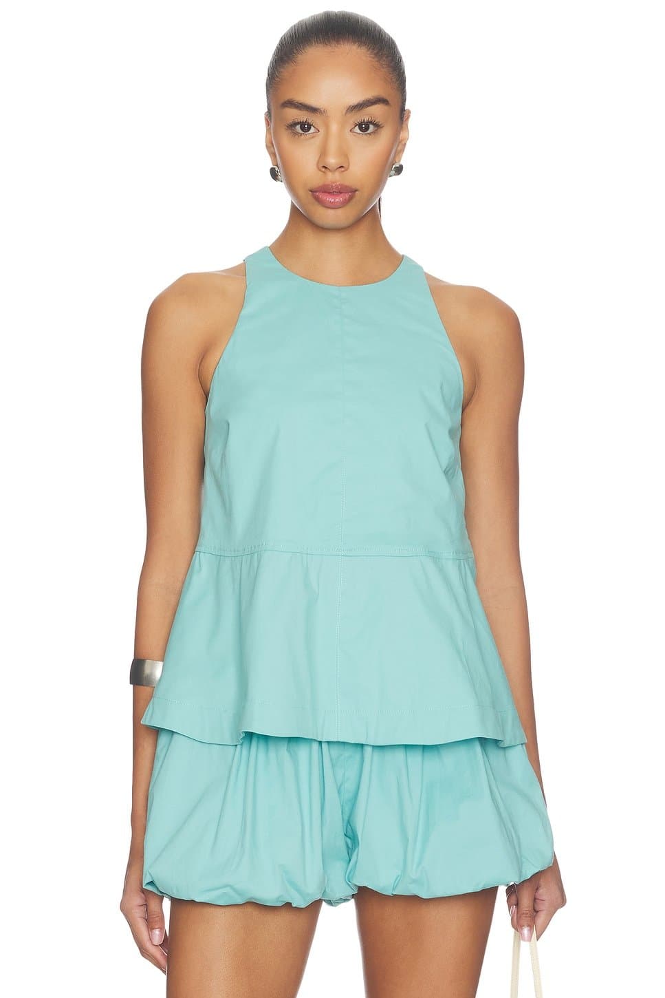 revolve Carlos Poplin Peplum Top