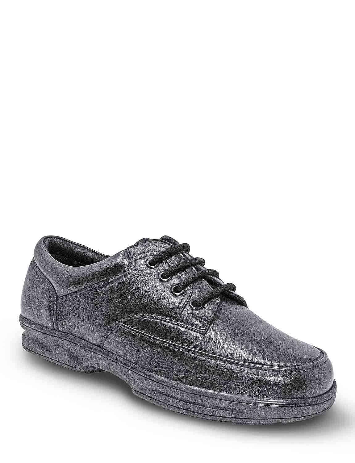 Dr Keller Dr Keller Men's Wide Fit Leather Shoe in Black