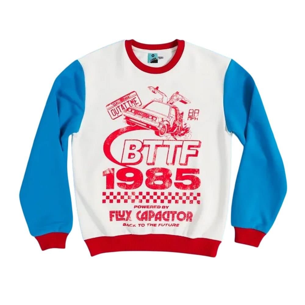 Back To The Future Back To The Future Men's Retro Colour Block Sweatshirt