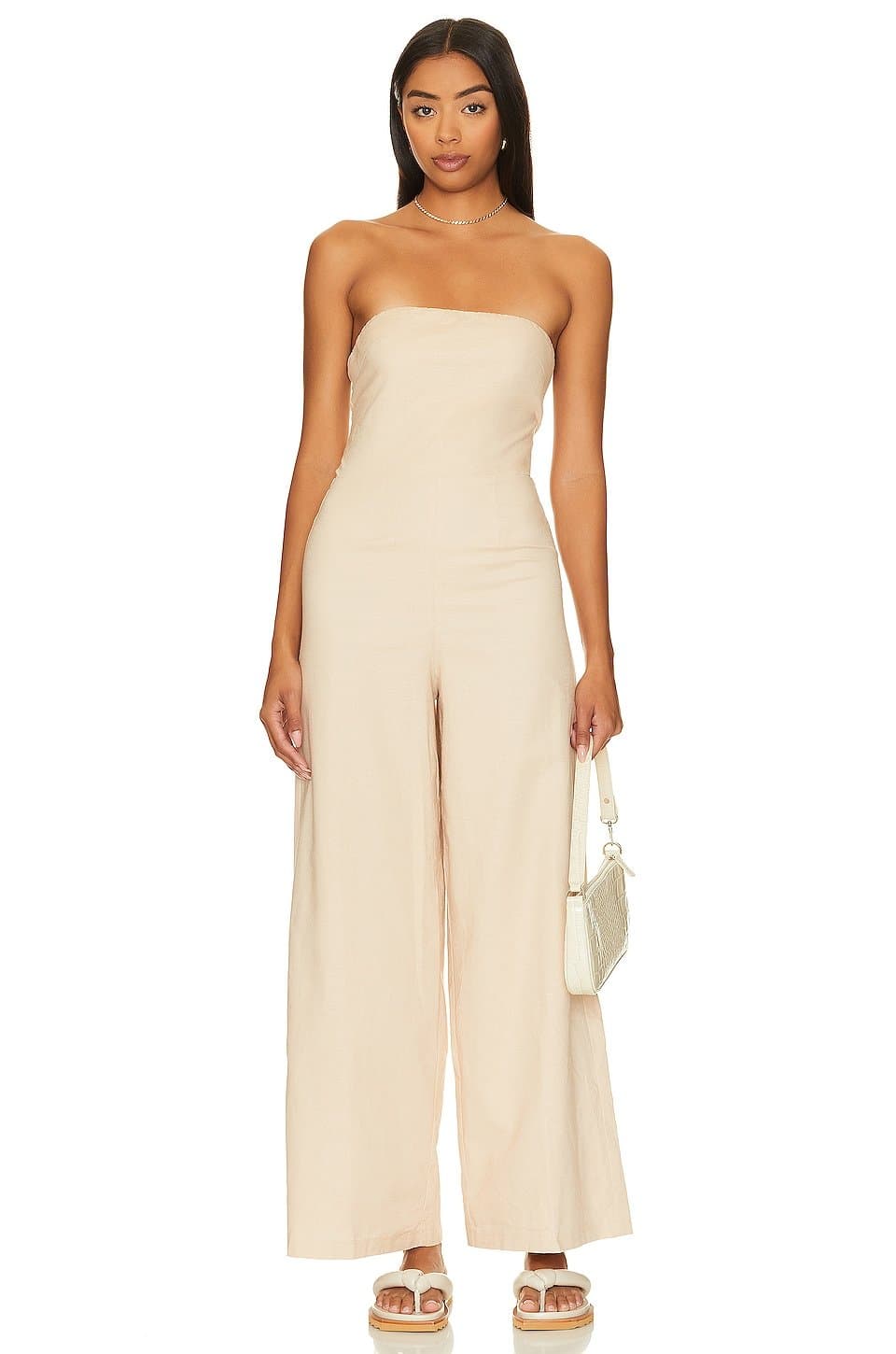 revolve Nina Linen Jumpsuit