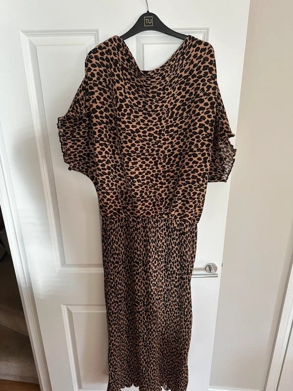 Never Fully Dressed Leopard Print Midi Dress