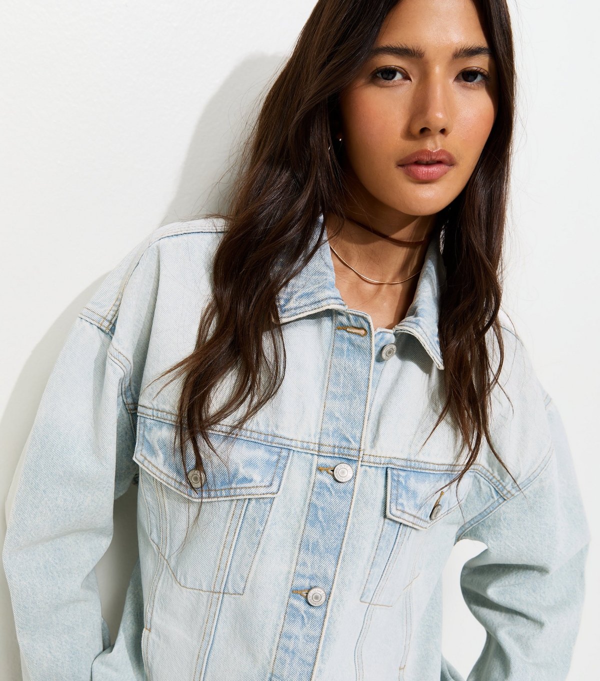 New Look Women's Light Blue Oversized Denim Jacket New Look - 2