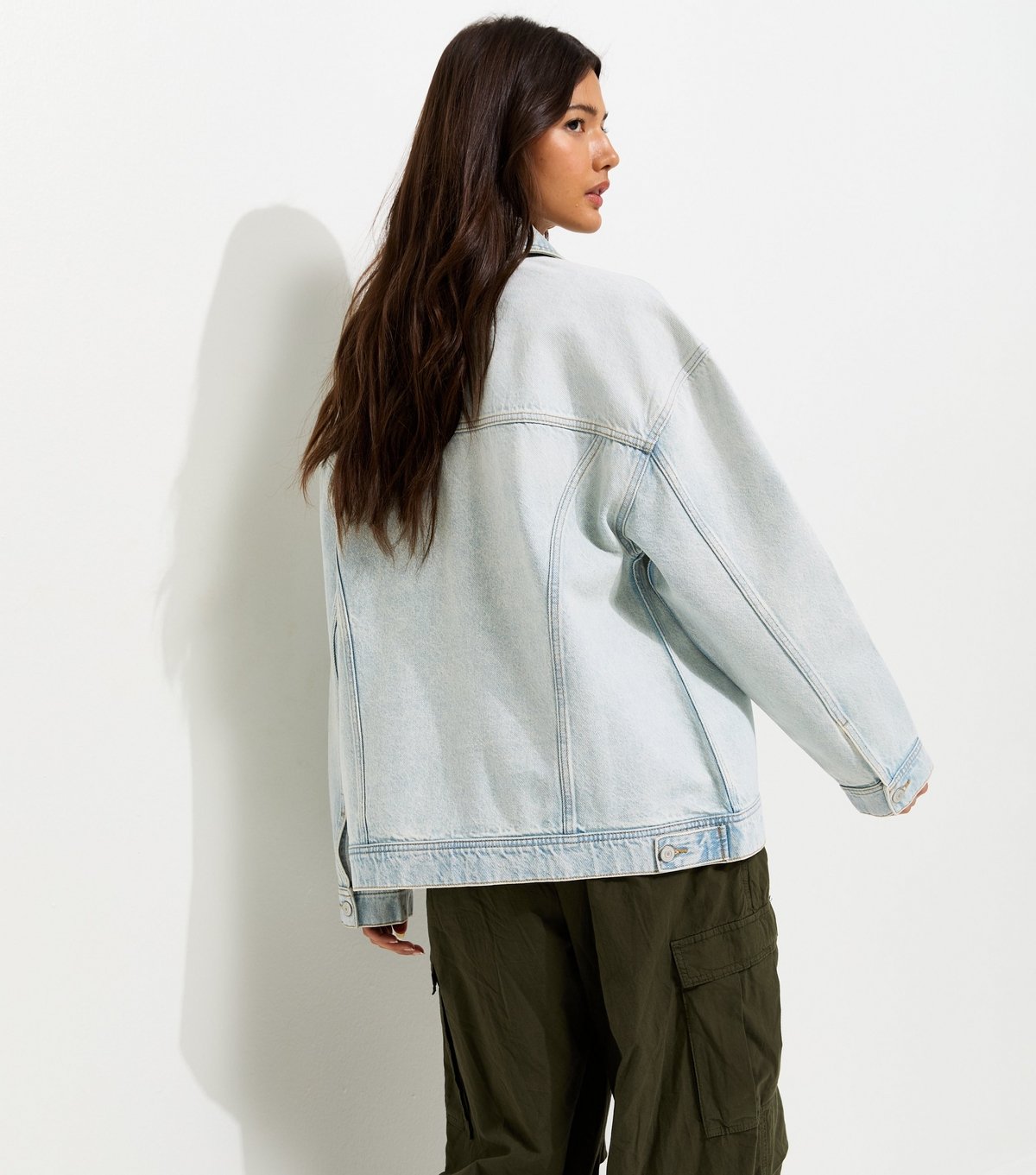 New Look Women's Light Blue Oversized Denim Jacket New Look - 4