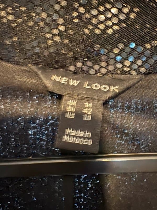 New Look New Look Black Sequin Jacket Blazer size 14