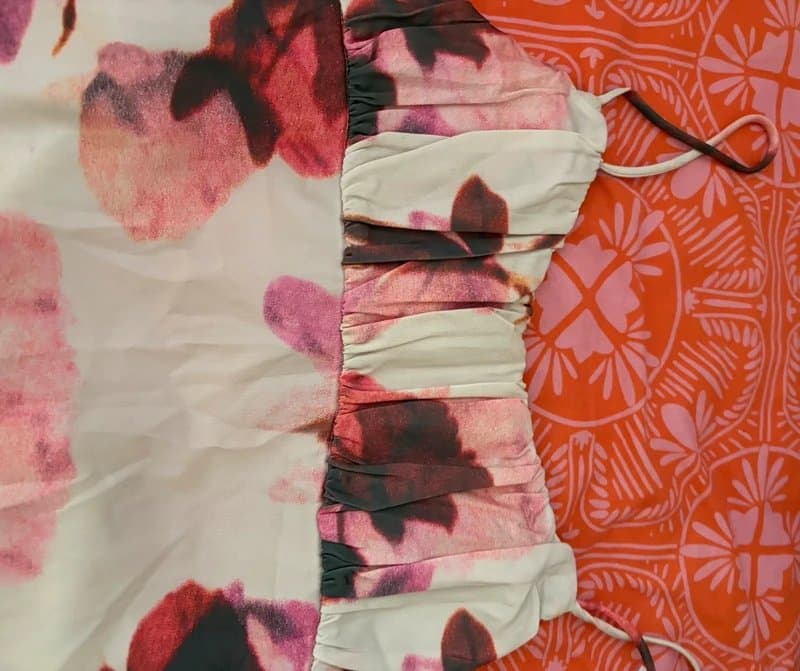 Topshop Floral print satin dress