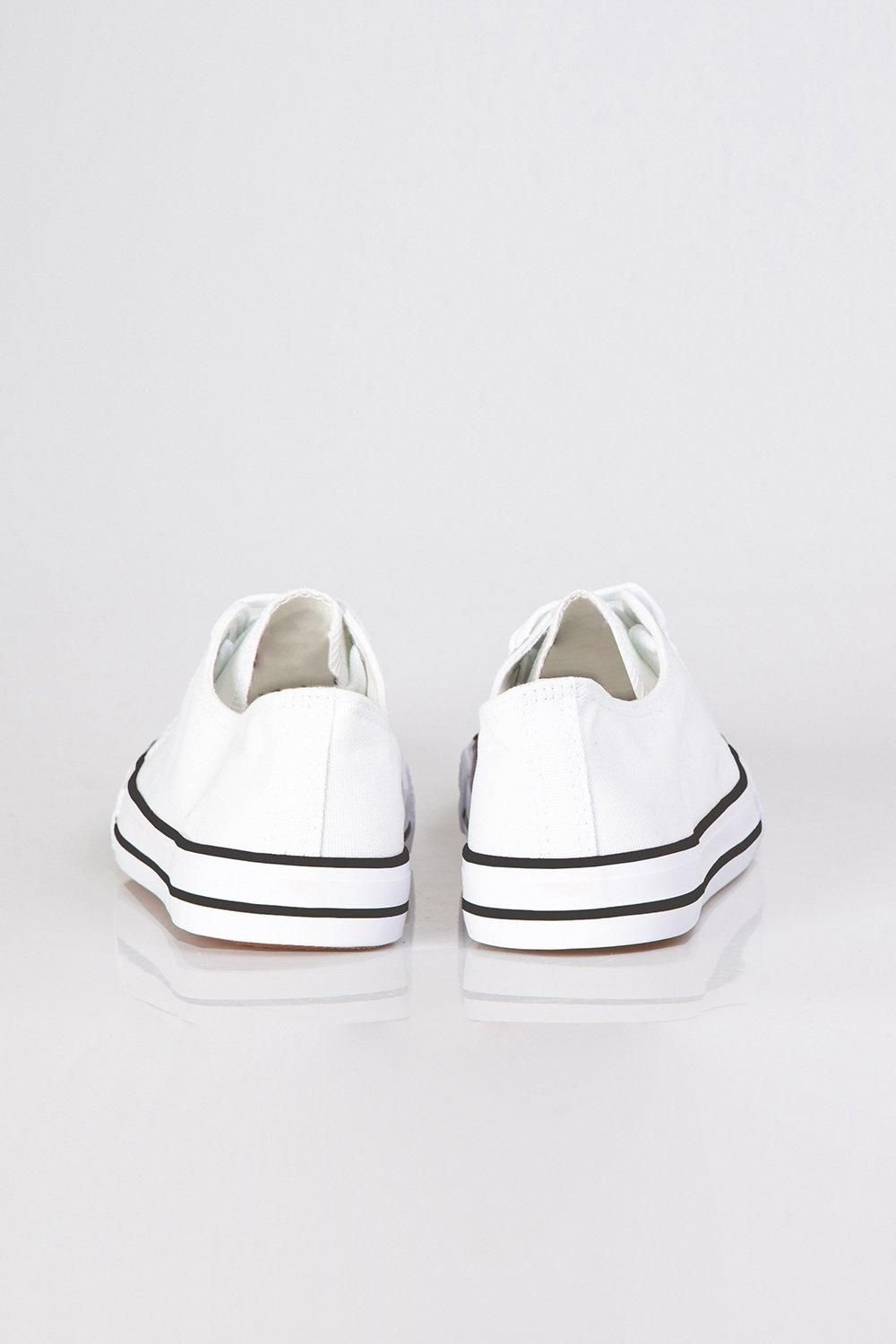 KRISP KRISP Men's Mens Classic Low Top Trainers in White - 3