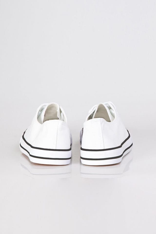 KRISP KRISP Men's Mens Classic Low Top Trainers in White - 3