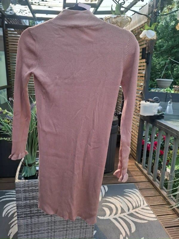 Miss Selfridge BNWT Miss Selfridge Petites Ribbed Knit Dress - Camel/Tan - Size UK 10