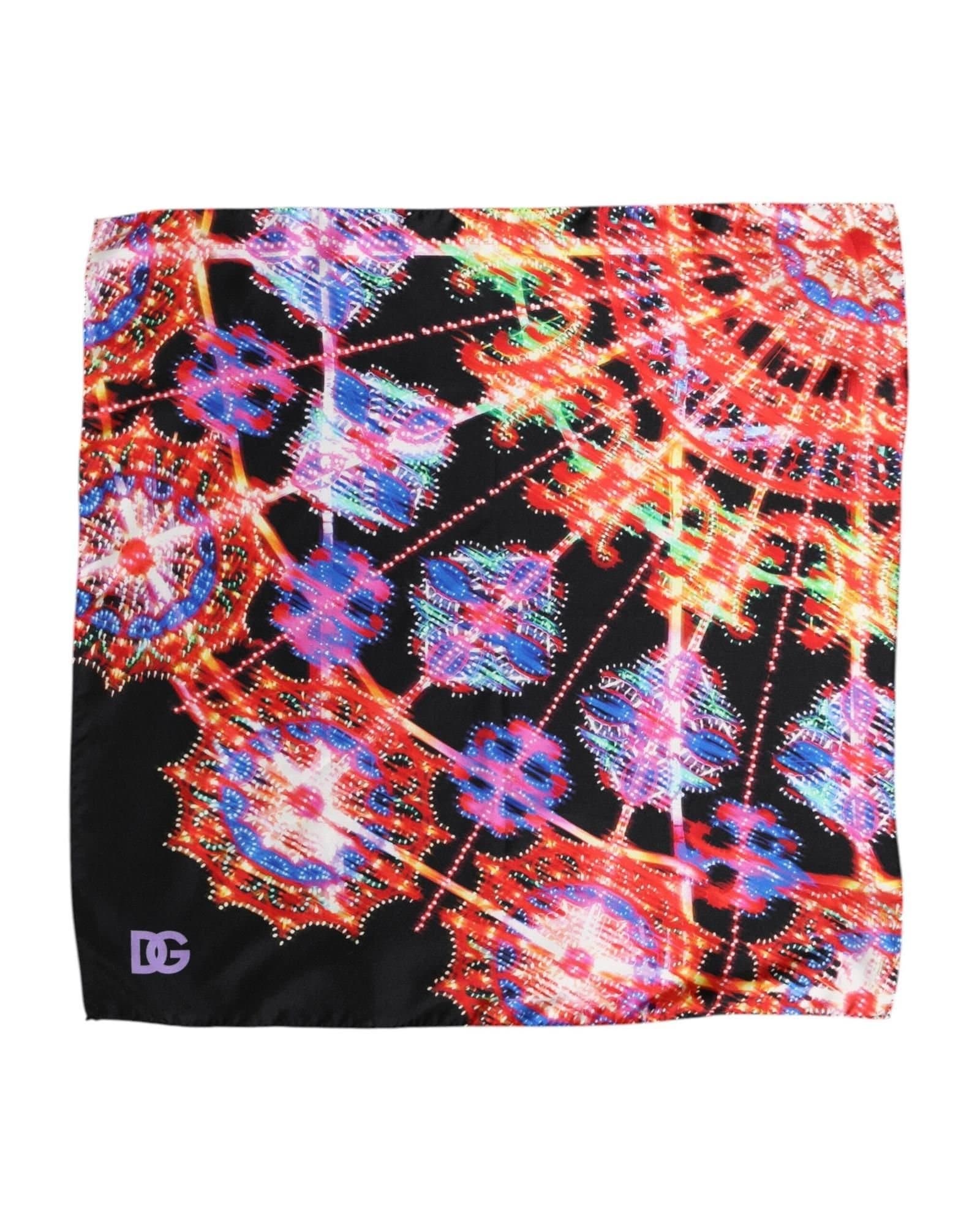 Dolce & Gabbana Dolce & Gabbana Multicolor Printed Silk Scarf