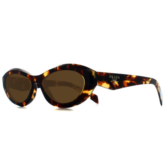 Prada Prada Women's Oval Honey Tortoise Dark Brown PR26ZS - 2