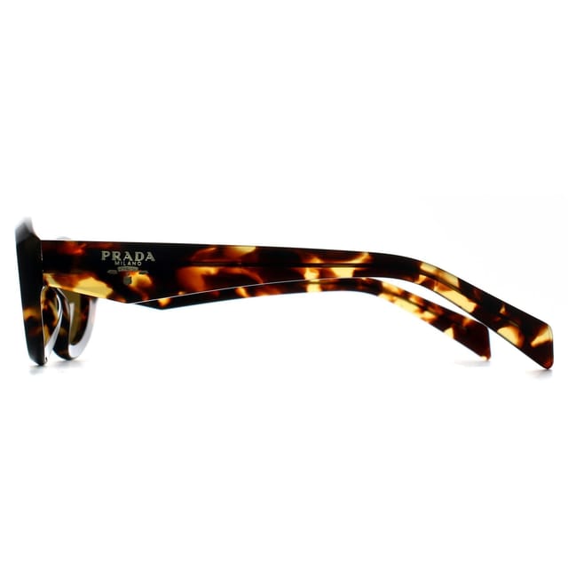 Prada Prada Women's Oval Honey Tortoise Dark Brown PR26ZS - 3