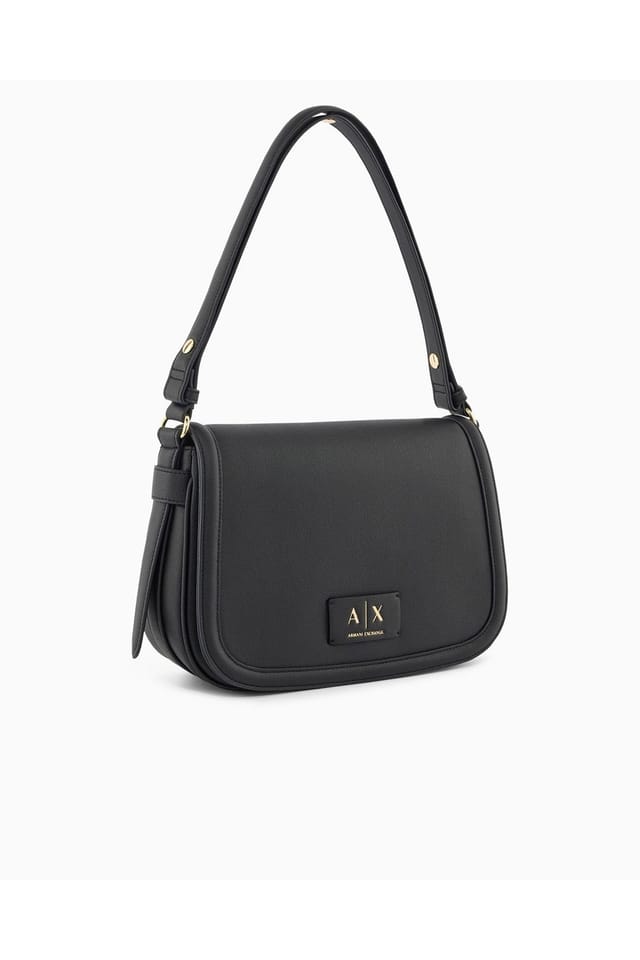 Armani Exchange Armani Exchange Women's Tory Saddle Bag Black - 2