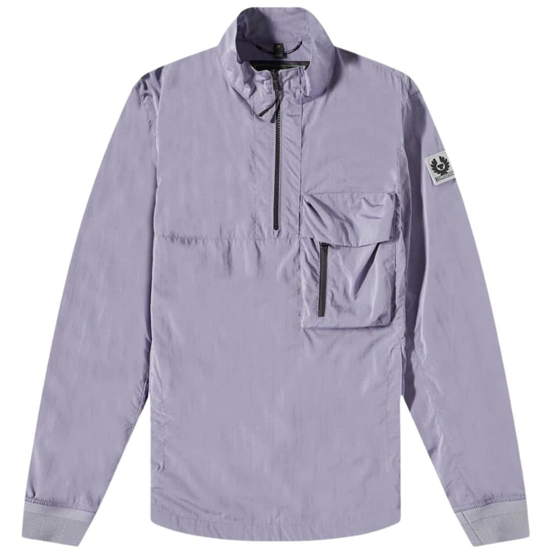 Belstaff Belstaff Men's Ramp Violet Light Purple Quarter Zip Windbreaker Jacket