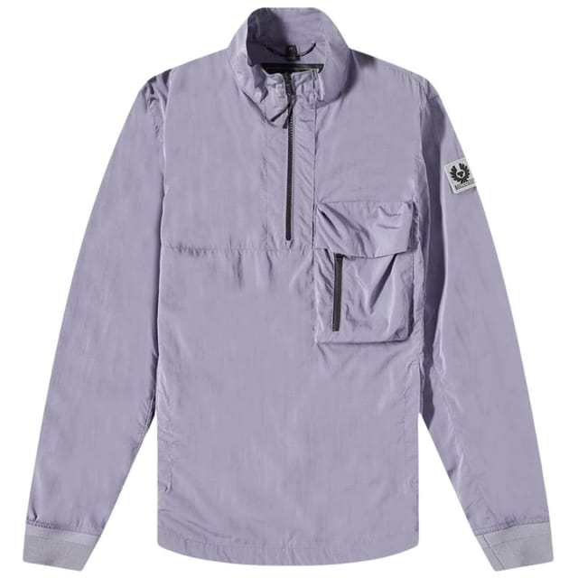 Belstaff Belstaff Men's Ramp Violet Light Purple Quarter Zip Windbreaker Jacket - 2