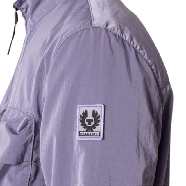 Belstaff Belstaff Men's Ramp Violet Light Purple Quarter Zip Windbreaker Jacket - 3