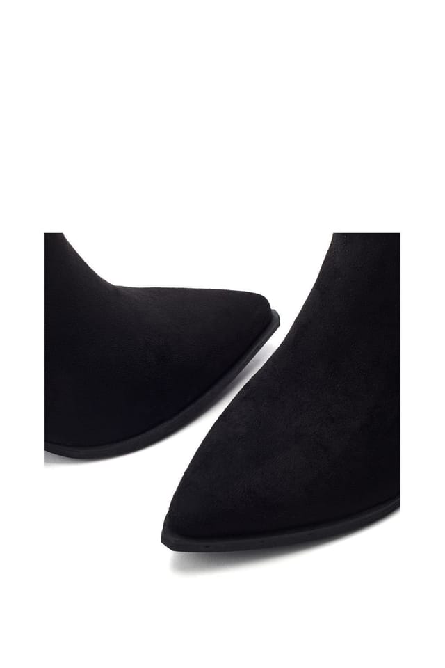 b.soleful b.soleful Women's 'Gailaen' Alcantara Heeled Boots in Black - 3