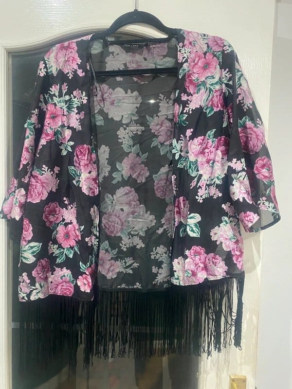 New Look Multi Floral Kimono Jacket