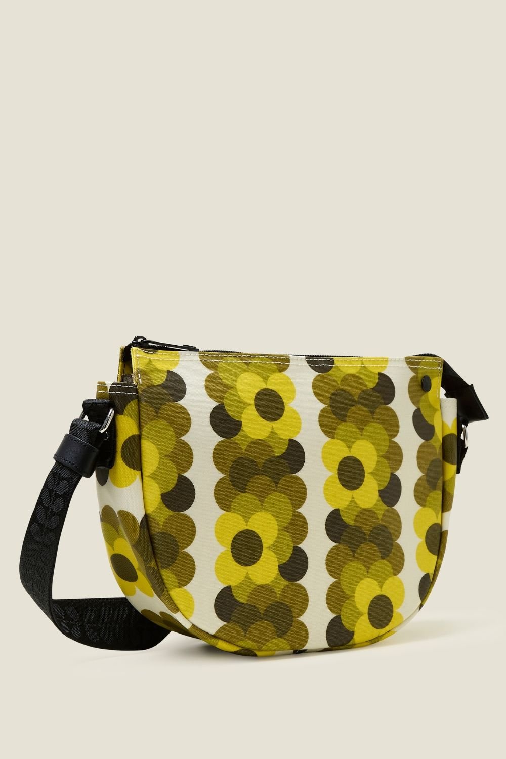 Orla Kiely Orla Kiely Women's Rounder Crossbody - Retro Flower Yellow - 2