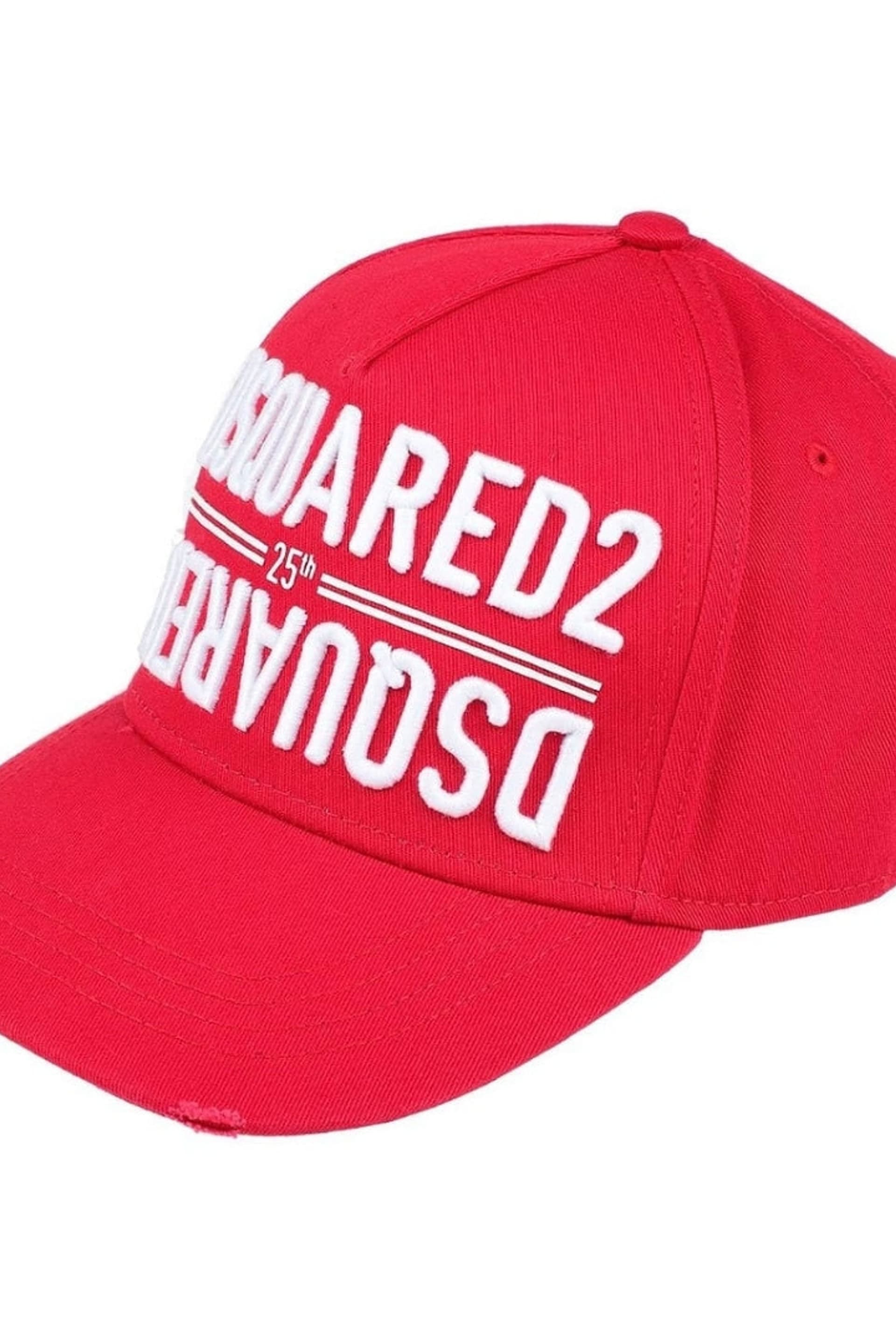 Dsquared2 Dsquared2 Men's 25th Anniversary Cap in Red